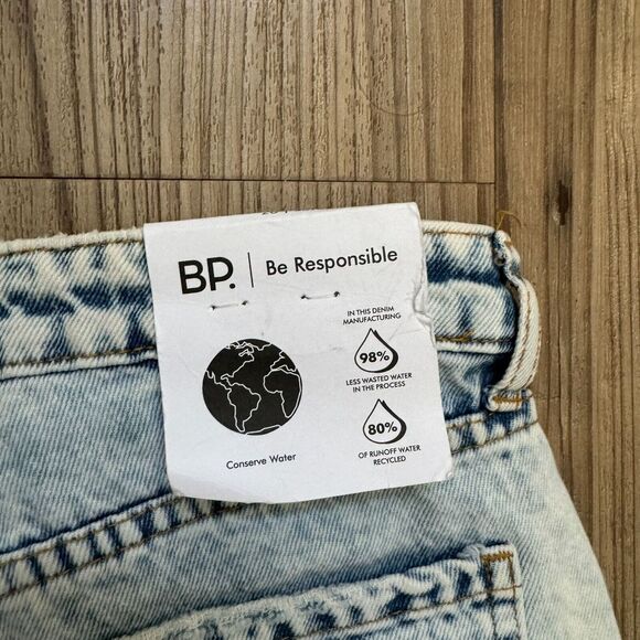 NWT BP 'Be Responsible' Jeans Womens Acid Wash High Rise Mom Straight Leg 28 Y2K - Picture 9 of 11